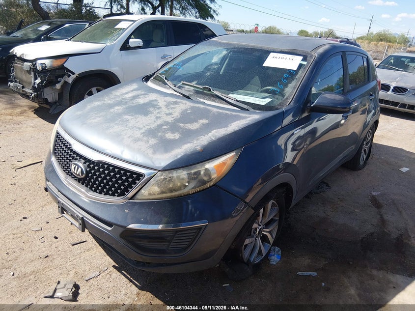 Vin: kndpbcac8g7878943, lot: 46604001, kia sportage lx 20162