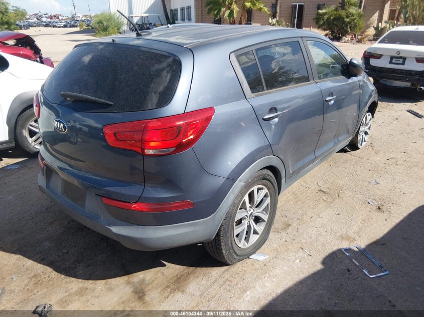 Vin: kndpbcac8g7878943, lot: 46604001, kia sportage lx 20164