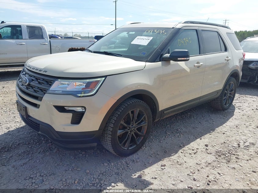 Vin: 1fm5k8dh4jgb28311, lot: 46604002, ford explorer xlt 20182