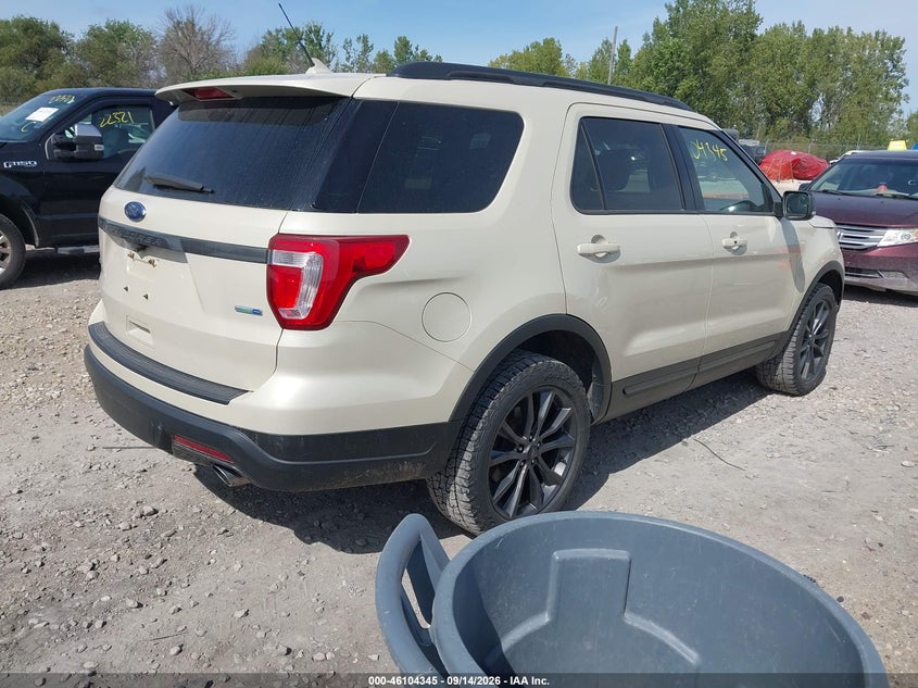 Vin: 1fm5k8dh4jgb28311, lot: 46604002, ford explorer xlt 20184