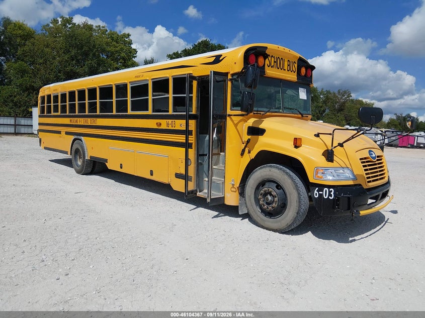 2016 BLUE BIRD SCHOOL BUS / TRANSIT BUS auction photo 1