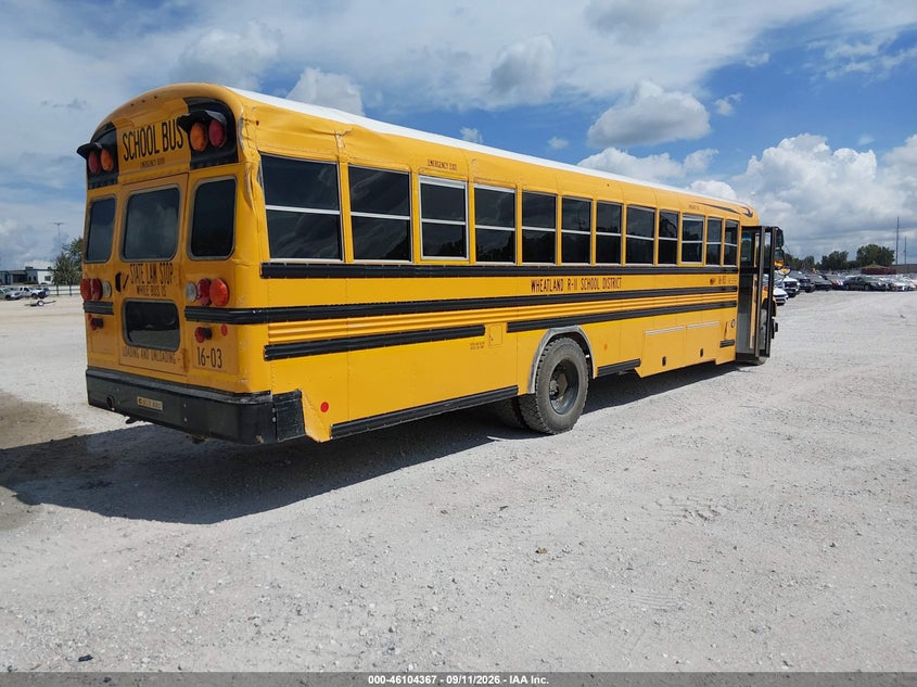 2016 BLUE BIRD SCHOOL BUS / TRANSIT BUS auction photo 4