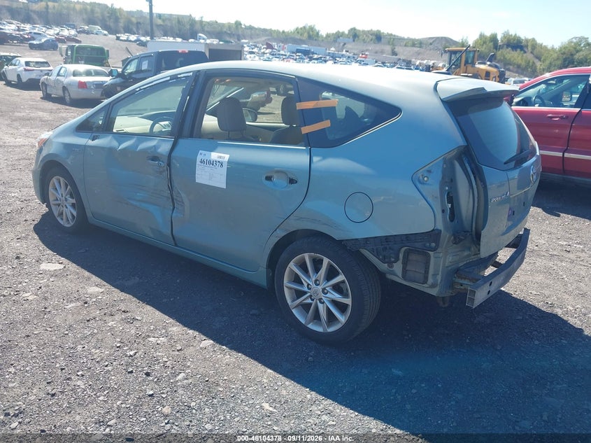 Vin: jtdzn3eu4ej006925, lot: 46604036, toyota prius v five 20143