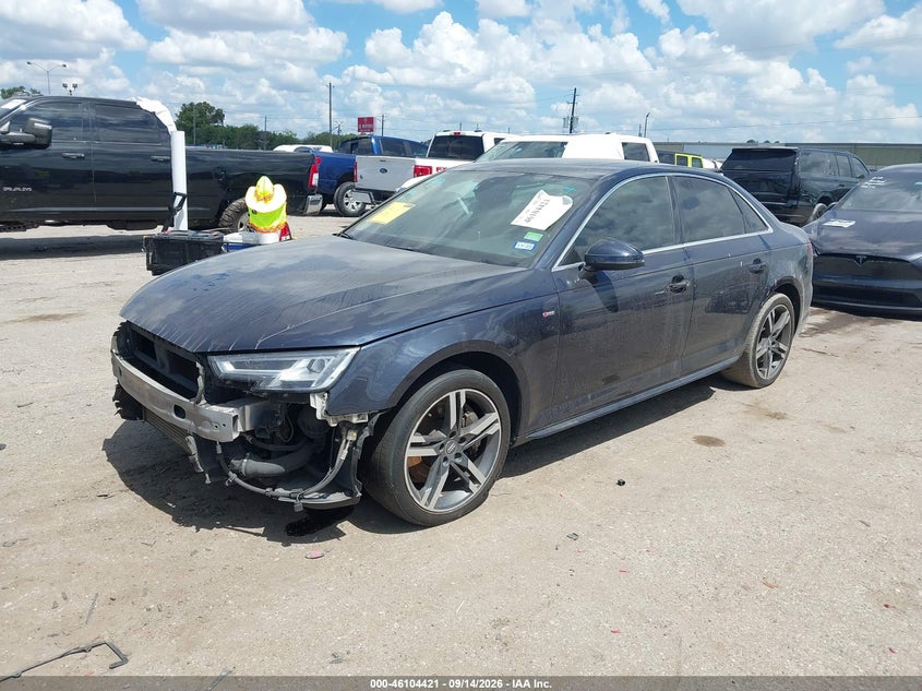 Vin: wauenaf40hn019070, lot: 46604079, audi a4 2.0t premium 20172