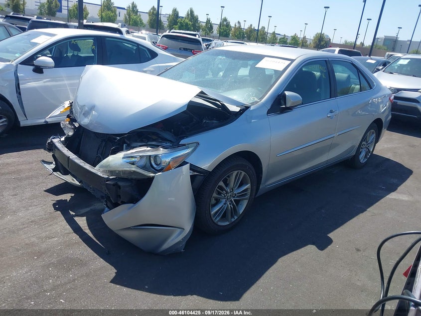 Vin: 4t1bf1fk2fu994265, lot: 46604083, toyota camry se 20152