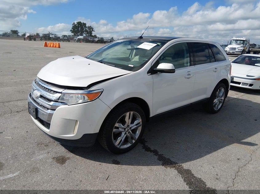 Vin: 2fmdk4kcxdba74195, lot: 46604098, ford edge limited 20132