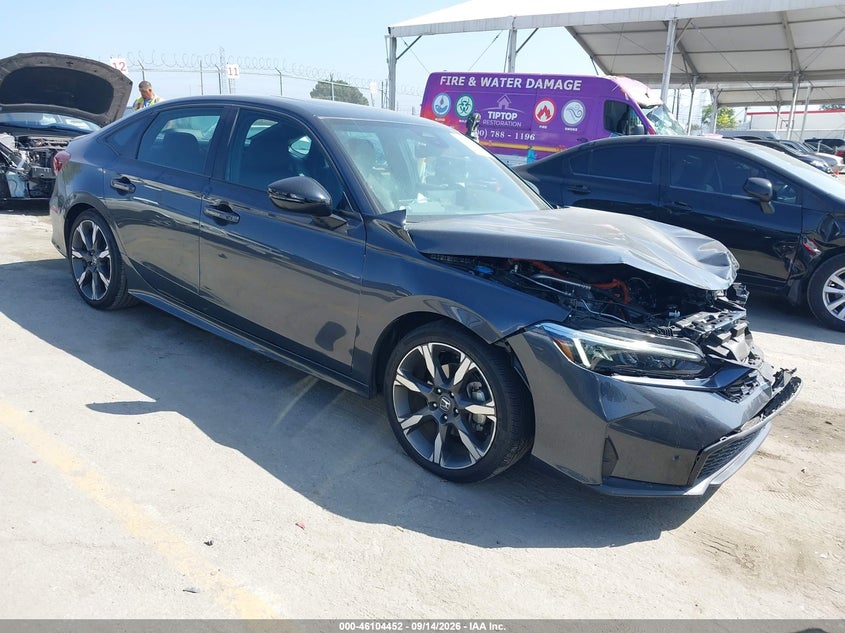 Vin: 2hgfe4f81sh315809, lot: 46604110, honda civic hybrid sport/sport touring 2025 img_1