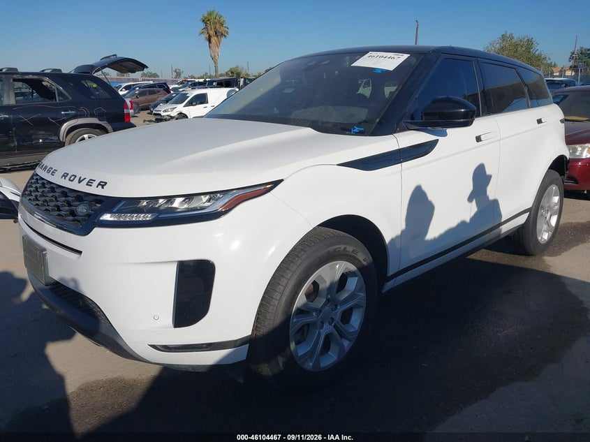 Vin: salzj2fx0lh064753, lot: 46604125, land rover range rover evoque s 20202