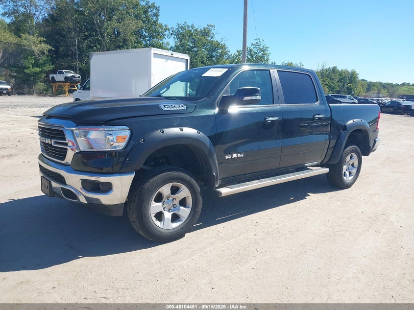 Vin: 1c6srfft4kn606627, lot: 46604139, ram 1500 big horn/lone star  4x4 5'7 box 20192