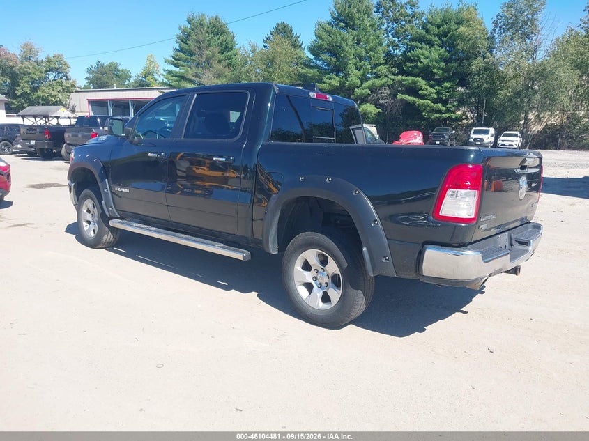 Vin: 1c6srfft4kn606627, lot: 46604139, ram 1500 big horn/lone star  4x4 5'7 box 20193