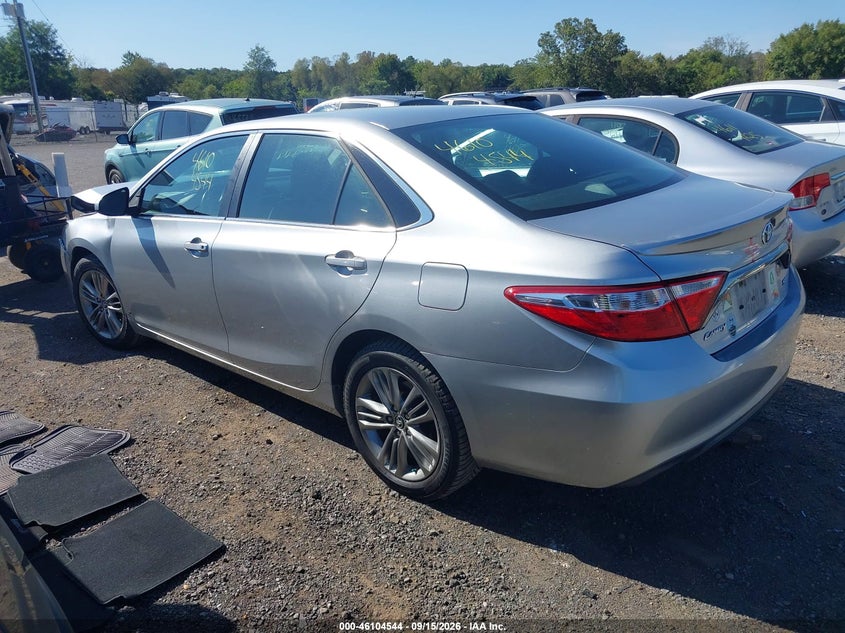 Vin: 4t1bf1fk6gu186549, lot: 46604202, toyota camry se 20163
