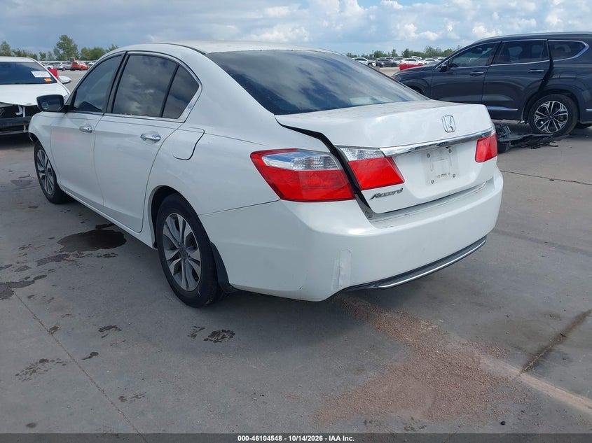 Vin: 1hgcr2f31fa142488, lot: 46604207, honda accord lx 20153