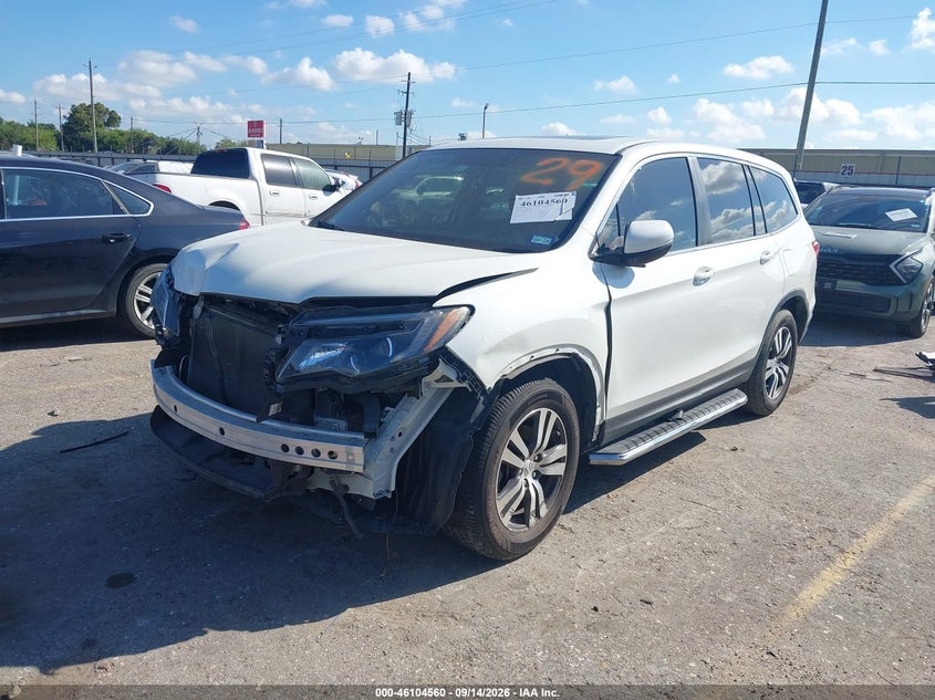 Vin: 5fnyf5h53hb022215, lot: 46604218, honda pilot ex-l 20172