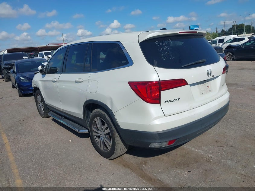 Vin: 5fnyf5h53hb022215, lot: 46604218, honda pilot ex-l 20173