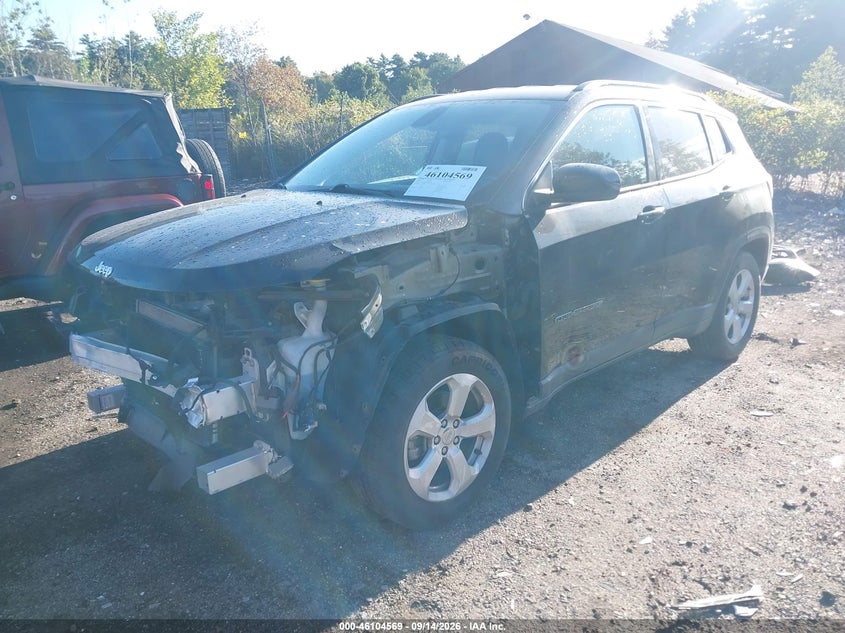 Vin: 3c4njcbb7kt636357, lot: 46604227, jeep compass latitude fwd 20192