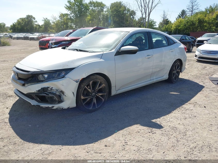 Vin: 2hgfc2f80kh537493, lot: 46604230, honda civic sport 20192