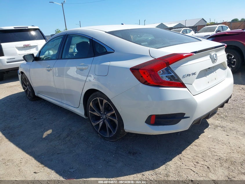 Vin: 2hgfc2f80kh537493, lot: 46604230, honda civic sport 20193