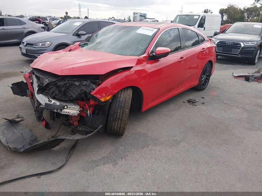 Vin: 2hgfc1e51lh706259, lot: 46604303, honda civic si sedan 20202