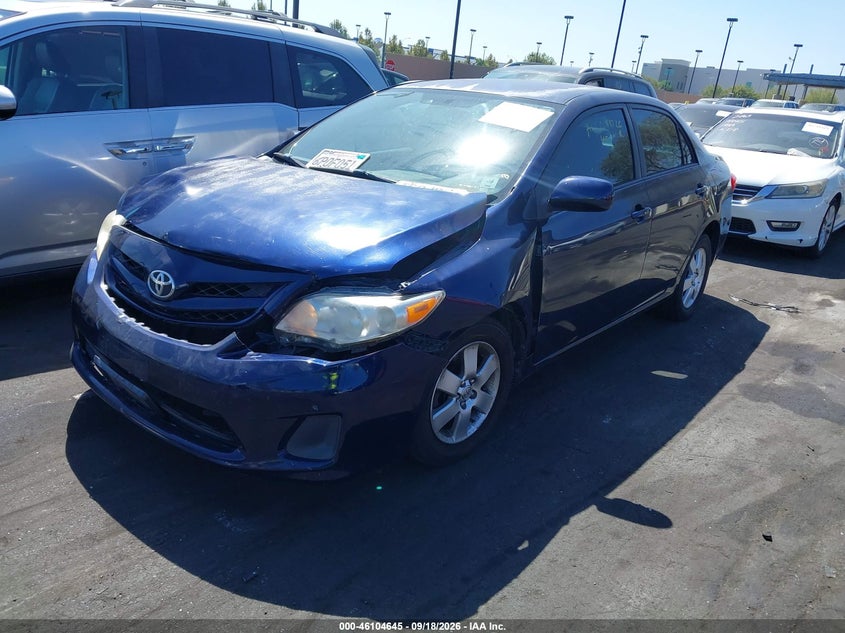 Vin: jtdbu4ee3b9126960, lot: 46604304, toyota corolla le 20112