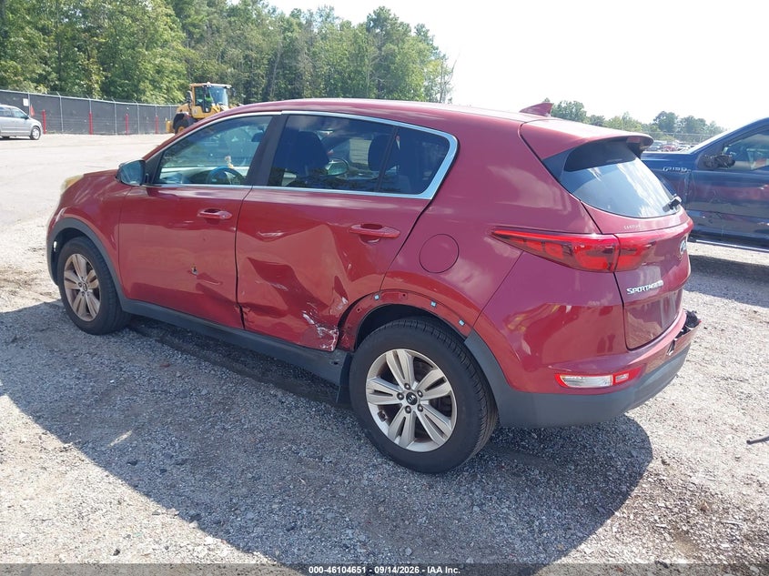 Vin: kndpm3ac1j7306355, lot: 46604309, kia sportage lx 20183