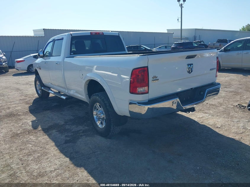 Vin: 3c6td5kt8cg189235, lot: 46604327, ram 2500 laramie 20123