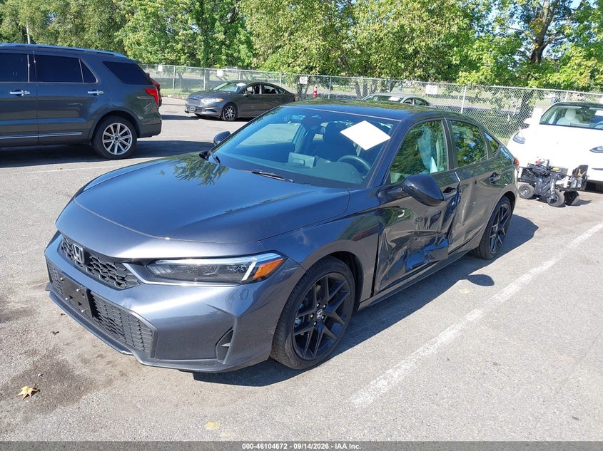 Vin: jhmfl4h82tx001809, lot: 46604330, honda civic hybrid sport 20262