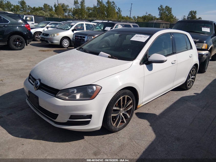 Vin: 3vw217au5fm062108, lot: 46604400, volkswagen golf tsi se 4-door 20152