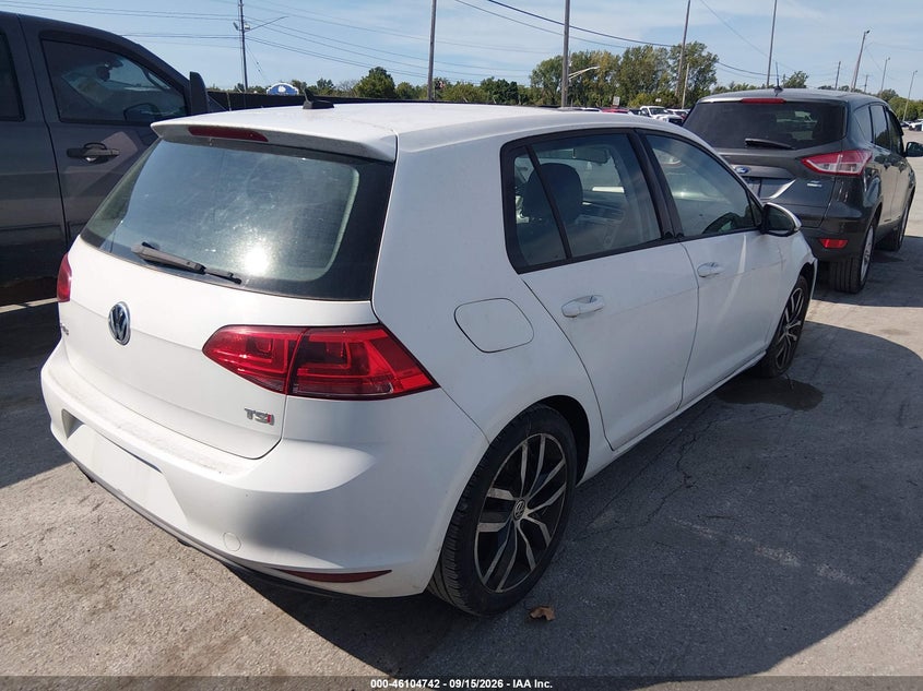 Vin: 3vw217au5fm062108, lot: 46604400, volkswagen golf tsi se 4-door 20154