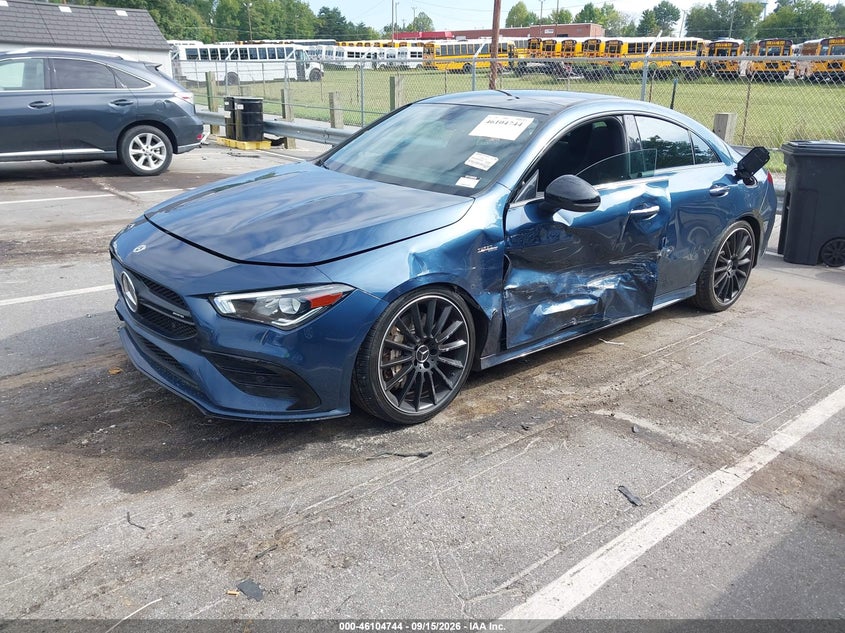 Vin: w1k5j5bb1nn315808, lot: 46604402, mercedes-benz amg cla 35 4matic 20222