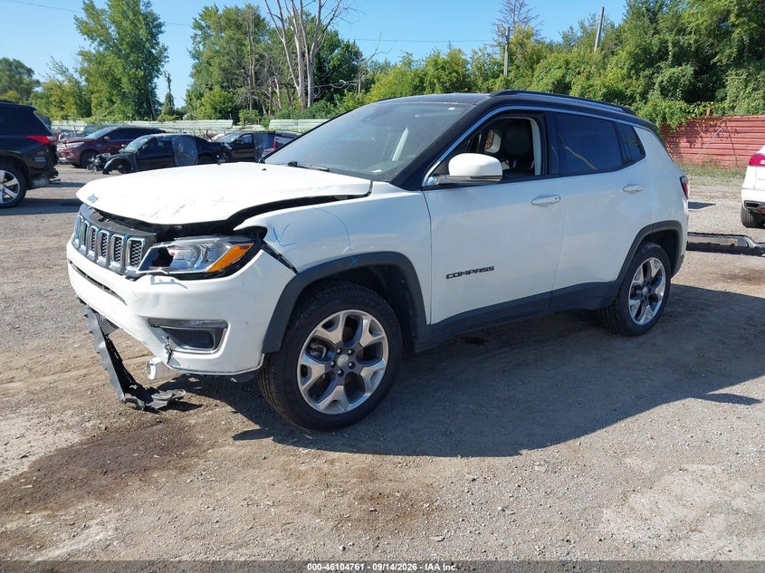 Vin: 3c4njdcb7mt549663, lot: 46604419, jeep compass limited 4x4 20212