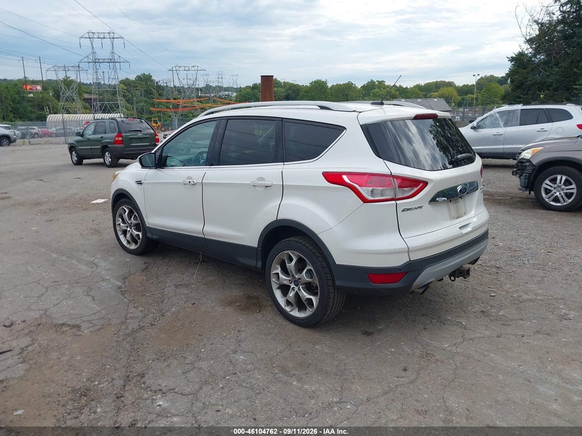 Vin: 1fmcu9j90eub68574, lot: 46604420, ford escape titanium 20143