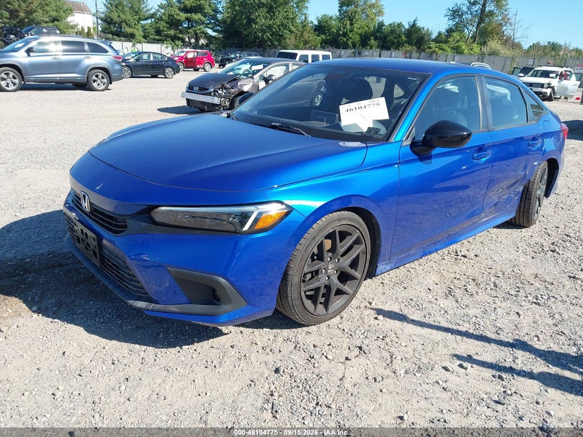 Vin: 2hgfe2f57ph525171, lot: 46604433, honda civic sport 20232
