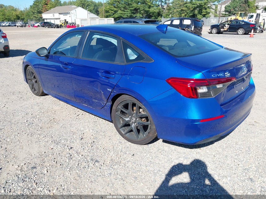 Vin: 2hgfe2f57ph525171, lot: 46604433, honda civic sport 20233
