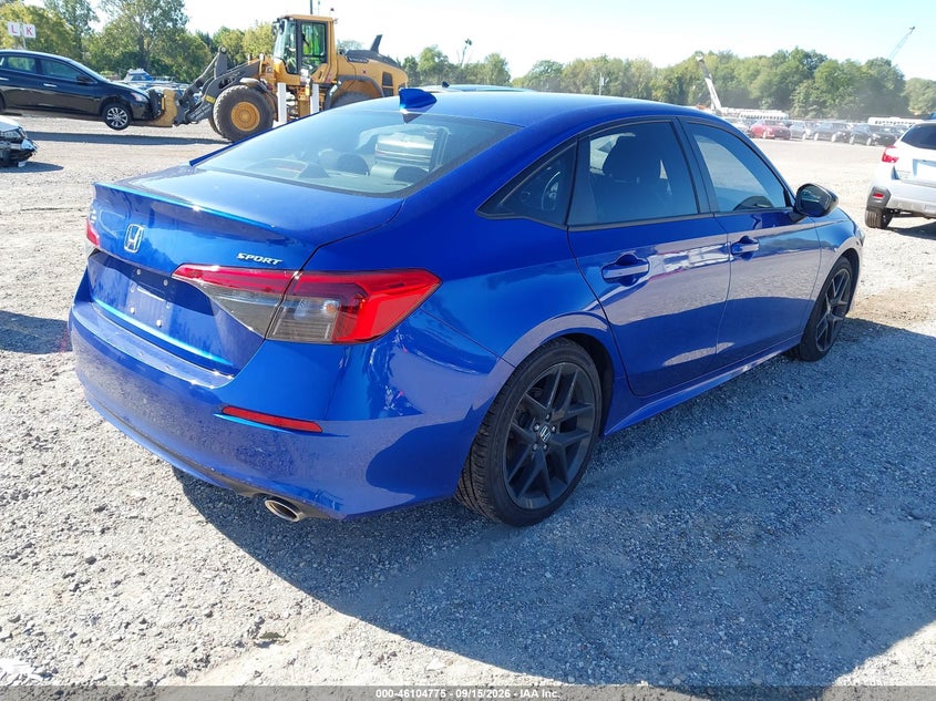 Vin: 2hgfe2f57ph525171, lot: 46604433, honda civic sport 20234