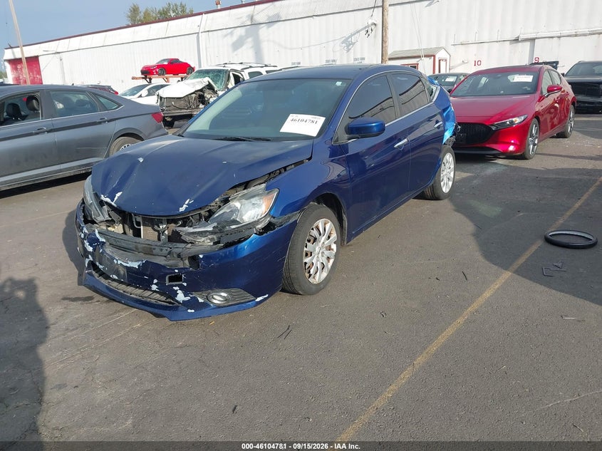 Vin: 3n1ab7ap4jy278249, lot: 46604439, nissan sentra s 20182