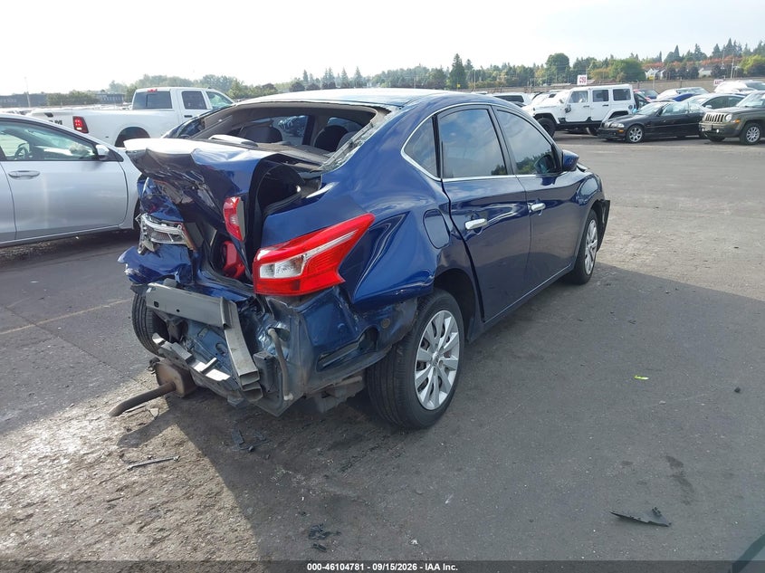 Vin: 3n1ab7ap4jy278249, lot: 46604439, nissan sentra s 20184