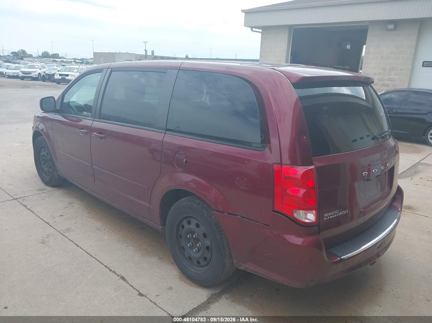 Vin: 2c4rdgbg1hr819616, lot: 46604441, dodge grand caravan se 20173