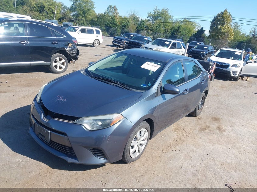 Vin: 2t1burhe5fc348117, lot: 46604463, toyota corolla le 20152