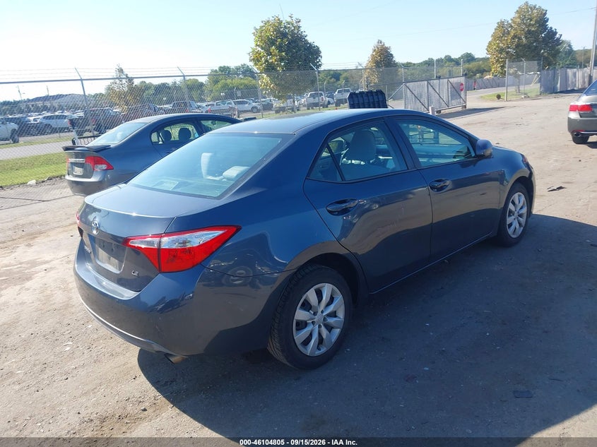 Vin: 2t1burhe5fc348117, lot: 46604463, toyota corolla le 20154