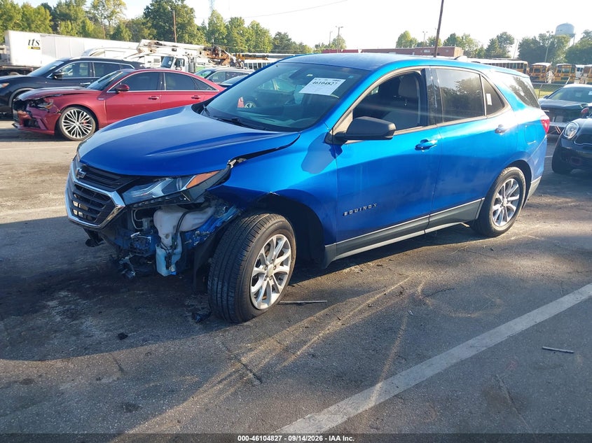 2019 Chevrolet Equinox, По колу, IAAI, VIN 3GNAXHEV2KS523770 — фото 2