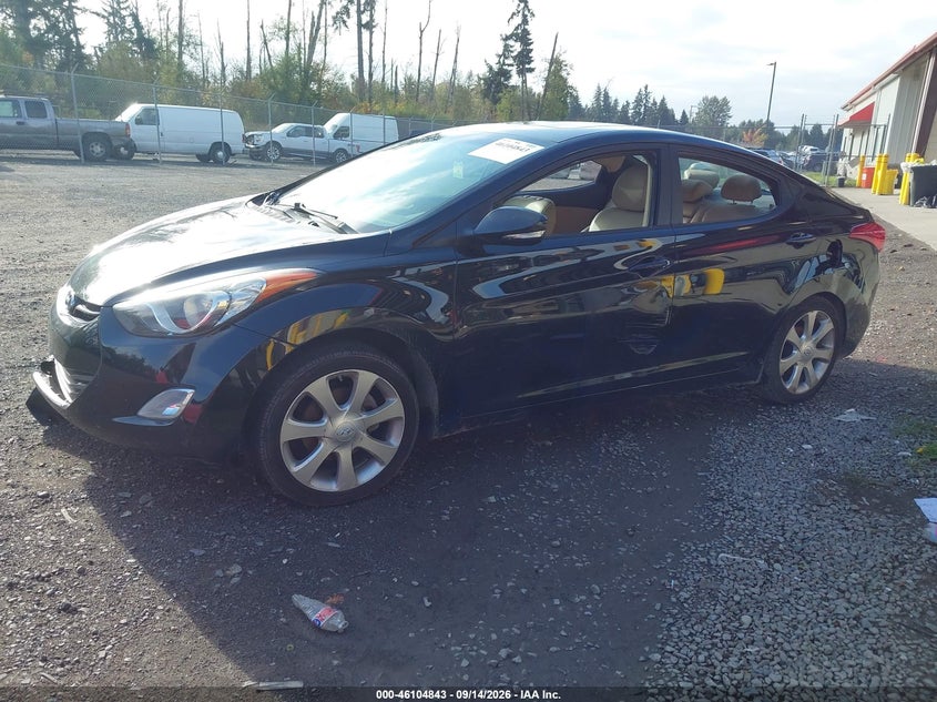 Vin: 5npdh4ae3bh020972, lot: 46604501, hyundai elantra limited 20112