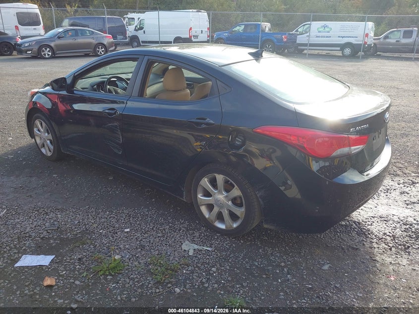 Vin: 5npdh4ae3bh020972, lot: 46604501, hyundai elantra limited 20113