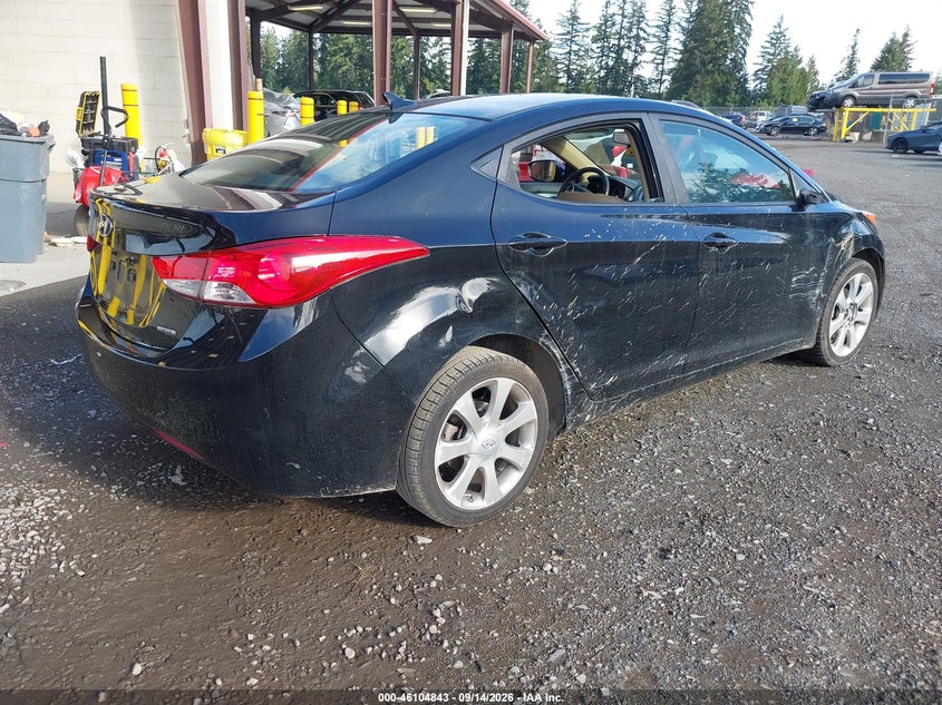 Vin: 5npdh4ae3bh020972, lot: 46604501, hyundai elantra limited 20114