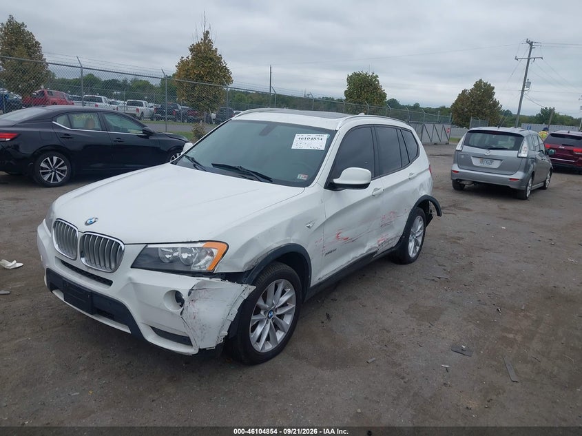 Vin: 5uxwx9c5xd0d02047, lot: 46604512, bmw x3 xdrive28i 20132