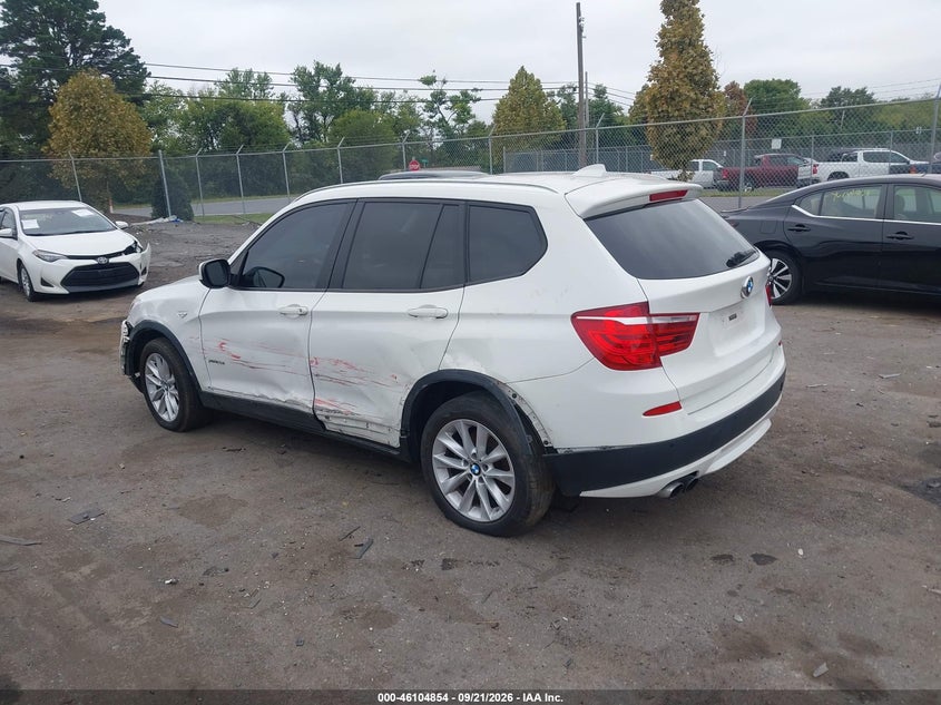 Vin: 5uxwx9c5xd0d02047, lot: 46604512, bmw x3 xdrive28i 20133