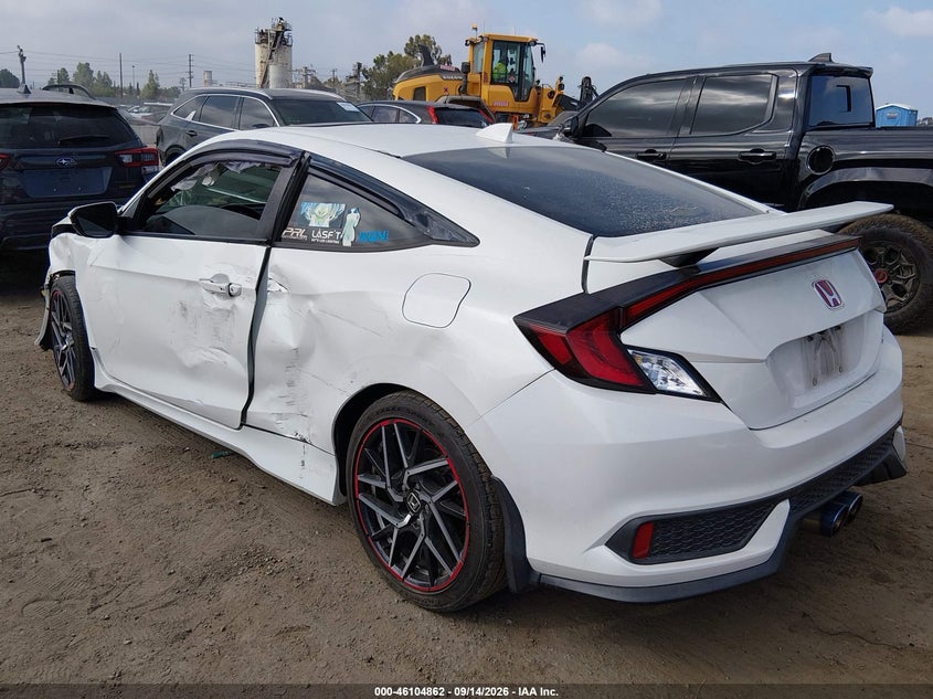 Vin: 2hgfc3a52hh750893, lot: 46604521, honda civic si 20173