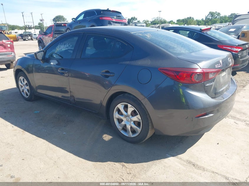 Vin: 3mzbm1u70fm227072, lot: 46604608, mazda mazda3 i sport 20153
