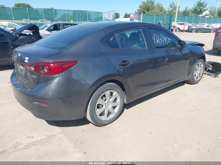 Vin: 3mzbm1u70fm227072, lot: 46604608, mazda mazda3 i sport 20154
