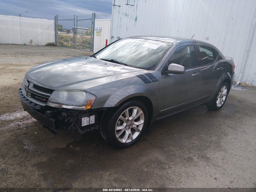Vin: 1c3cdzbg7dn562846, lot: 46604640, dodge avenger r/t 20132