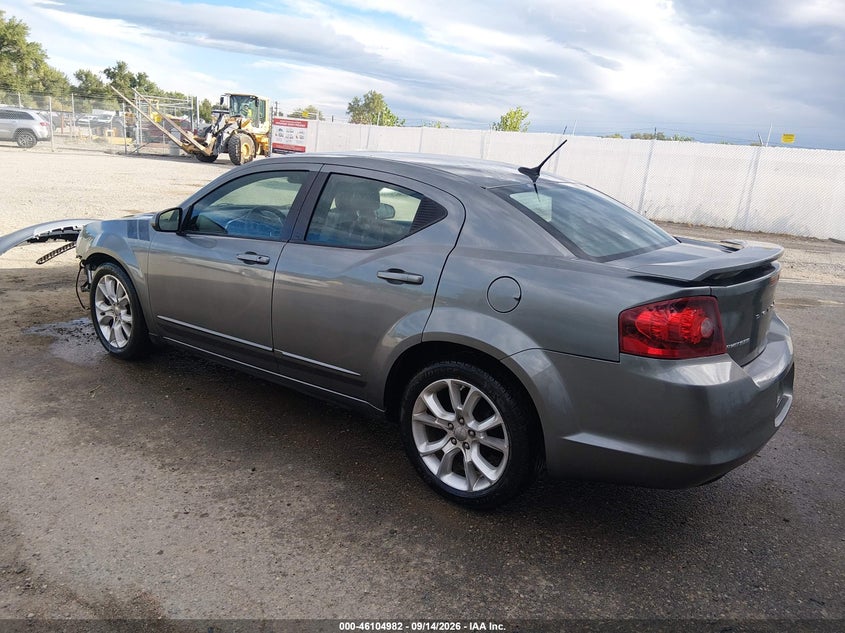 Vin: 1c3cdzbg7dn562846, lot: 46604640, dodge avenger r/t 20133